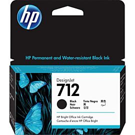 HP 3ED70A 712 Black, Inkjet, 1 Pack Original Ink Cartridge