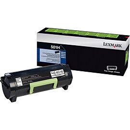 Lexmark 50F1H00 501H Black High Yield Toner Cartridge