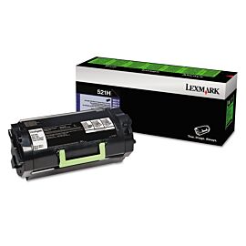 Lexmark 52D1H00 521H Black 25K High Yield Toner Cartridge