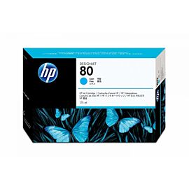 HP C4872-80126 No. 80 Standard Capacity Cyan Ink Cartridge (175ml Ink)