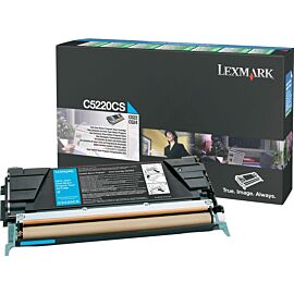 Lexmark C5220CS Laser, 3000 Pages, Cyan, 1-Pack Original Toner Cartridge