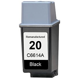 HP C6614A 20 Black Ink Cartridge Black Inkjet 450 Page OEM