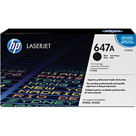 HP CE260A 647A Black Toner Cartridge