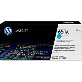 HP CE341A 651A Cyan Toner Cartridge for LaserJet Printer