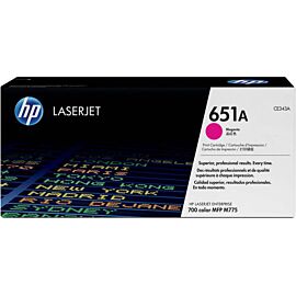 HP CE343A 651A Magenta Toner Cartridge for LaserJet Printer