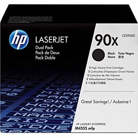 HP CE390XD 90X Toner Cartridge Twin Pack for LaserJet M4555 Series Printer