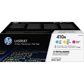 HP CF251AM 410A 3-Pack Laser, 2300 Pages Cyan, 2300 Pages Magenta, 2300 Pages Yellow, Standard Yield, Original Toner Cartridge