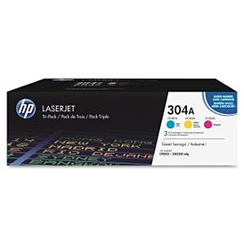 HP CF340A 304A Tri-Color Toner Cartridge (Cyan Magenta Yellow) for Color LaserJet CM2320 / CP2025 Series Printer