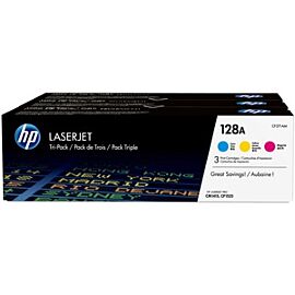 HP CF371AM 128A Tri-Color Toner Cartridges (Magenta) (Cyan) (Yellow) for LaserJet Printers