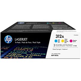 HP CF440AM 312A 3-Pack Cyan / Magenta / Yellow Original LaserJet Toner Cartridge for Laser Printer CF381A / CF382A / CF383A