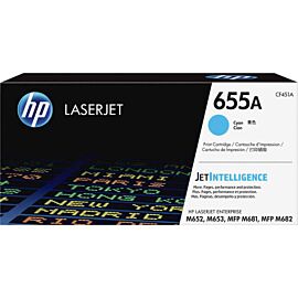 HP CF451A 655A Cyan Original LaserJet Toner Cartridge for Color LaserJet Enterprise Flow MFP M681f