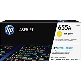 HP CF452A 655A Yellow Original LaserJet Toner Cartridge for Color LaserJet Enterprise Flow MFP M681f