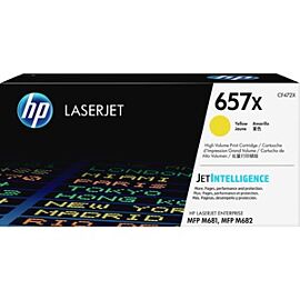 HP CF472X 657X High Yield Yellow Original LaserJet Toner Cartridge for Color LaserJet Enterprise Flow MFP M681z / M682z / M681dh