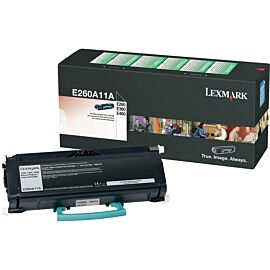 Lexmark E260A11A Laser, 3500 Pages Black, 1-Pack Original Toner Cartridge