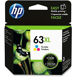 HP F6U63AN#140 63XL Inkjet, High Yield, 300 Pages, Tri-color, 1-Pack Original Ink Cartridge