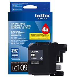 Brother LC109BK Innobella 1-Pack, Inkjet, 2400 Pages Black, Super High Yield, Original Ink Cartridges