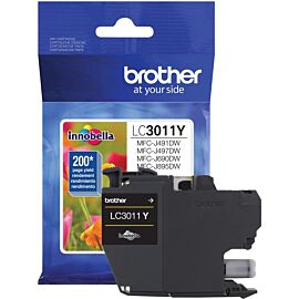 Brother LC3011Y Yellow, Inkjet, Standard Yield, 200 Pages, 1-Pack Original Ink Cartridge