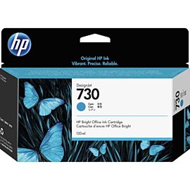 HP P2V62A 730 Cyan 130-ml DesignJet Ink Cartridge