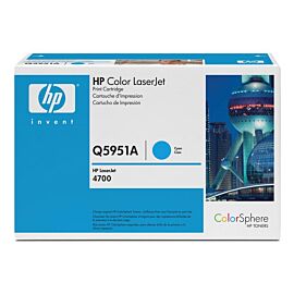 HP Q5951A 643A Cyan Toner Cartridge for Color LaserJet 4700 Series Printer