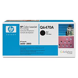 HP Q6470A 501A Black Toner Cartridge for Color LaserJet 3600 / 3800 Series Printer