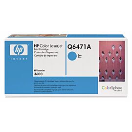 HP Q6471A 502A Cyan Toner Cartridge for Color LaserJet 3600 Series Printer