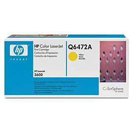 HP Q6472A 502A Toner Cartridge (Yellow) for Color LaserJet 3600 Series Printer