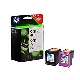 HP SD519AE High Yield Tri-Color 2-Pack Ink Cartridge for 901XL