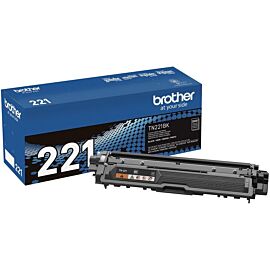 Brother TN221BK TN221 Black 2.5K Yield Toner Cartridge