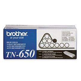 Brother TN650 Black 8K High Yield Toner Cartridge
